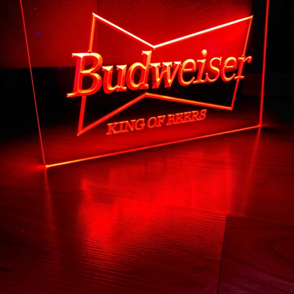 BUDWEISER LED NEON LIGHT SIGN 8x12 - Picture 3 of 3